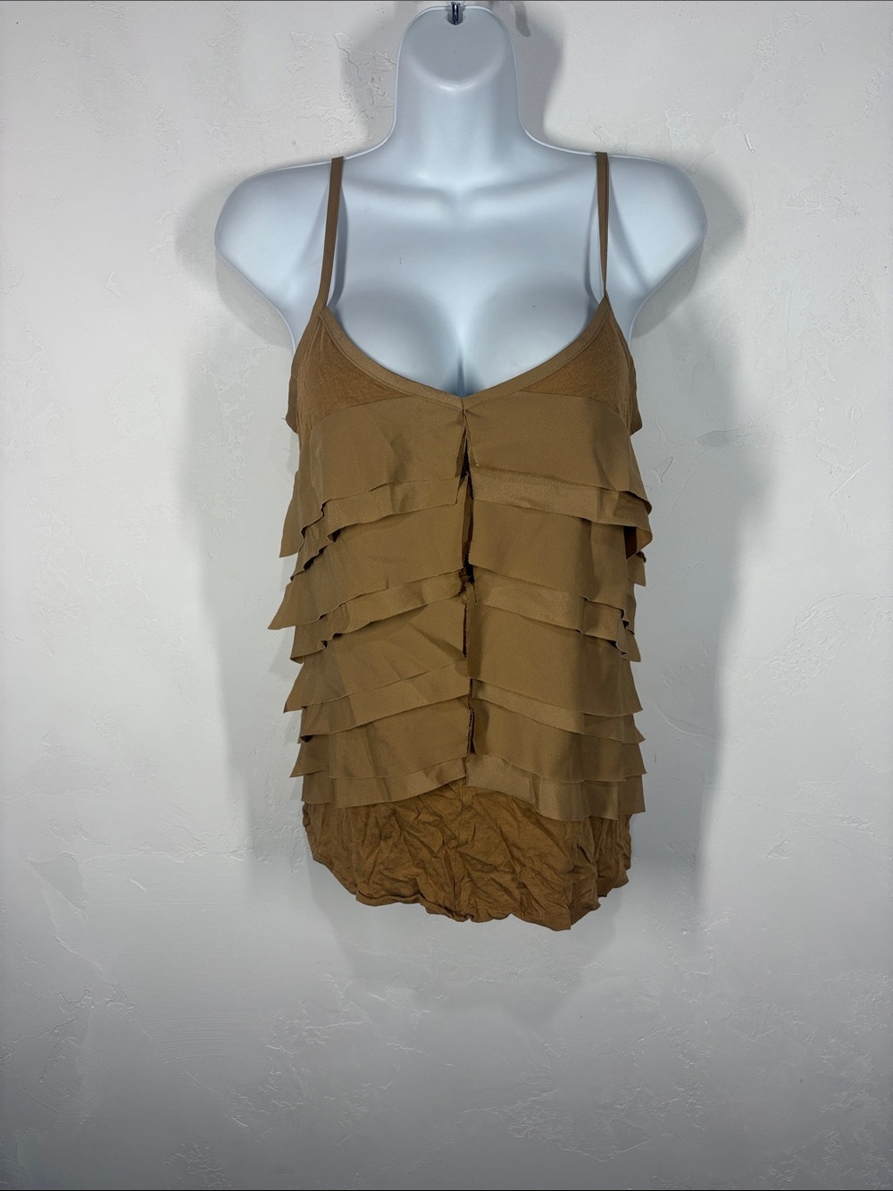 Old Navy Tiered Ruffle Spaghetti Strap Tank Top size small